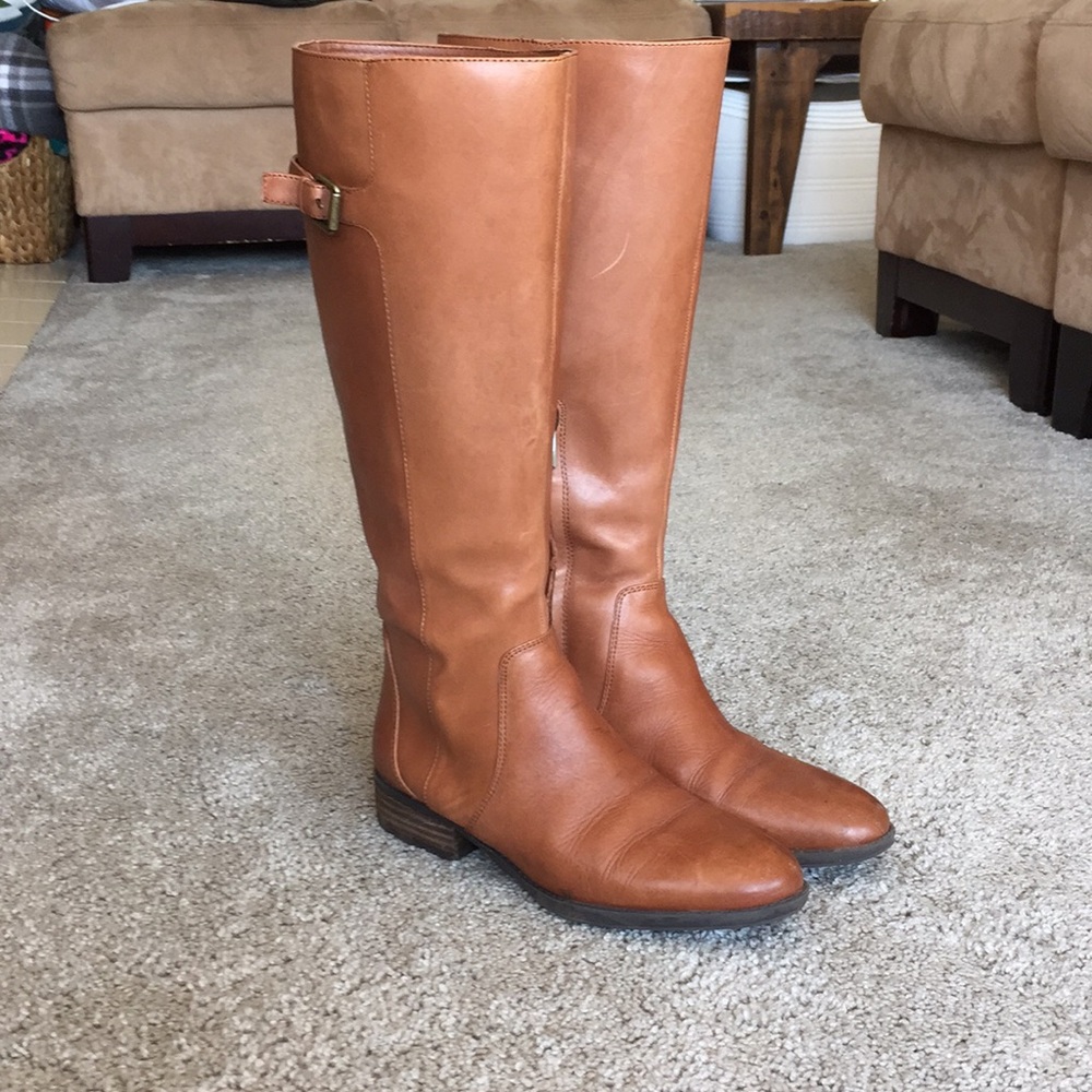 Sam Edelman brown leather riding boots sz 8.5